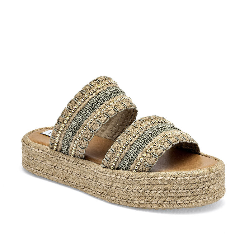 Lady One sandalia plataforma para mujer beige v... image number null