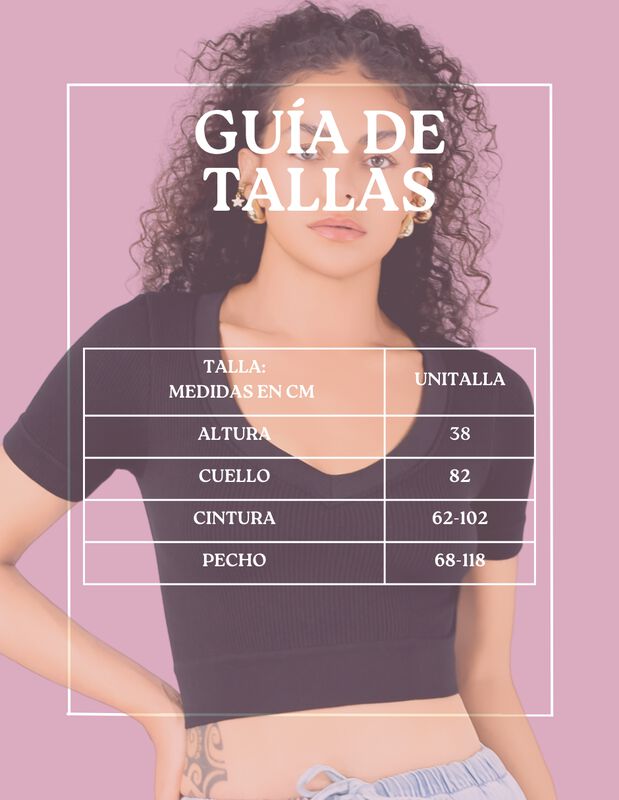 Playera Mujer Casual Crop Top Stretch BL-1031 R... image number null