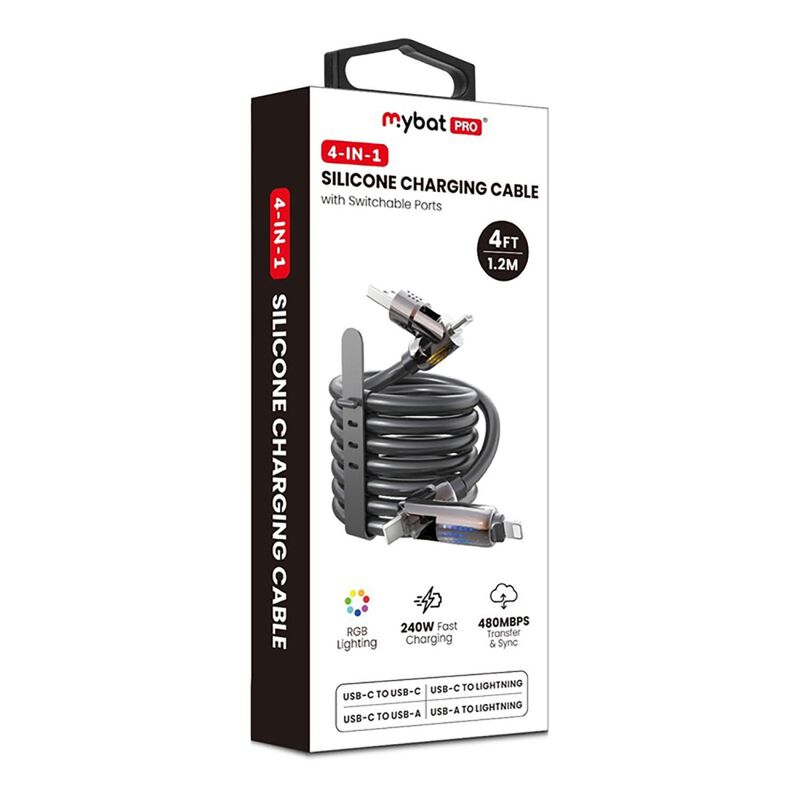 Cable Datos Mybat 4en1 Usb-c Para Iphone Androi... image number null