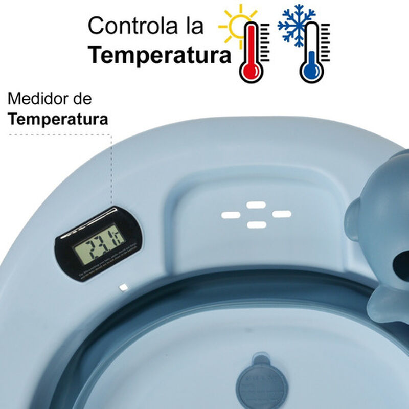 Tina Ba&ntilde;era Bebe Antiderrapante Portatil Plegab... image number null