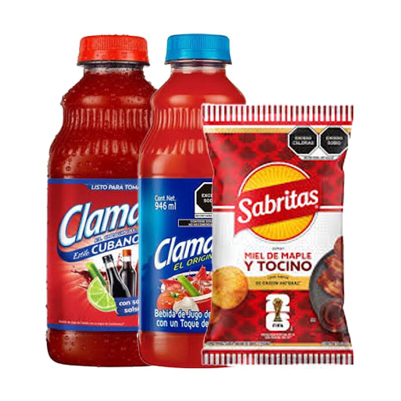 Clamato Cubano 946 Ml + Clamato 946 Ml + Sabrit... image number null