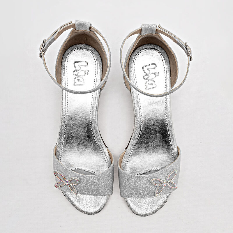 Lia Zapatillas de fiesta para mujer plata image number null