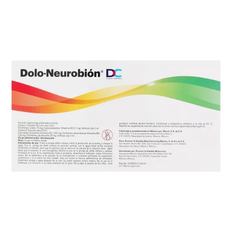 DOLO-NEUROBI&Oacute;N DC INYECTABLE 3 ML C3 image number null