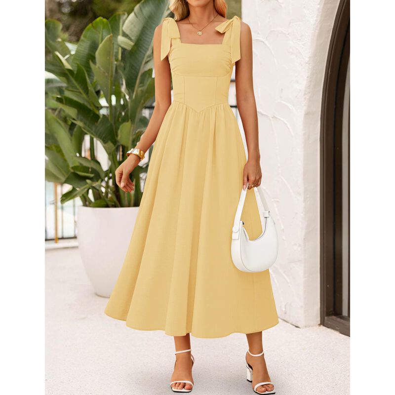 Vestido Maxi Amarillo Zesica M image number null