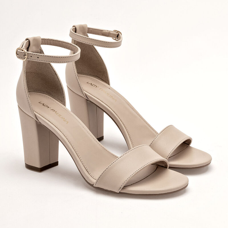 Lady Paulina Zapatilla Abierta Para Mujer Beige... image number null