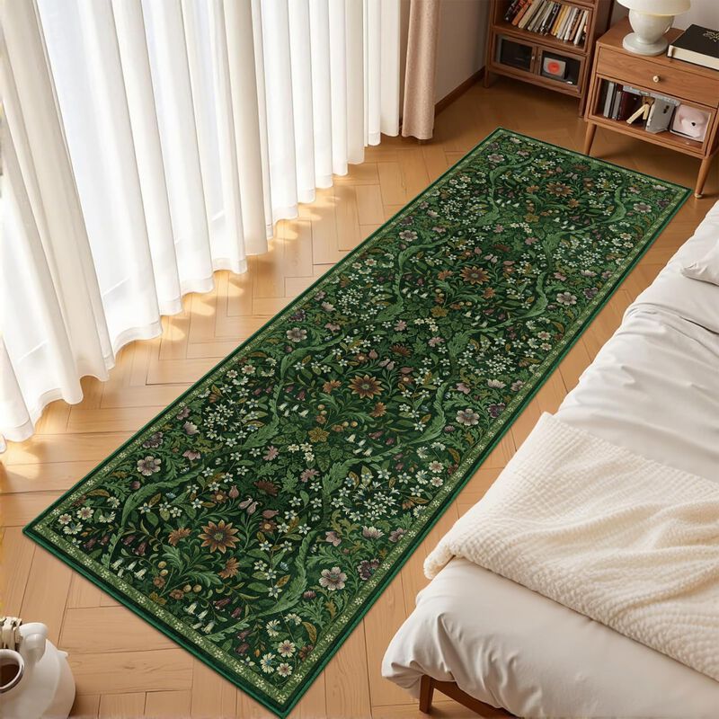 Alfombra Corredor Floral Lavable Nakedcloud 183... image number null