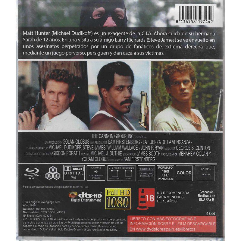 La Fuerza De La Venganza [blu-ray] (1986) Fuerz... image number null