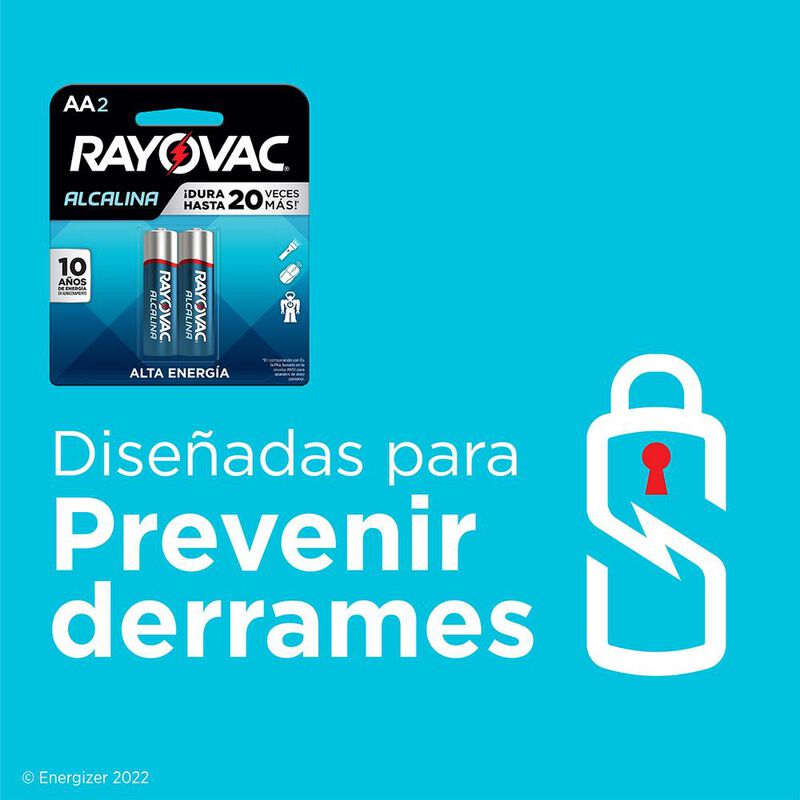 Pilas Rayovac Alcalinas Aa 1.5v Pack 4 Piezas image number null