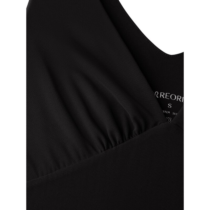 Vestido Reoria Sin Mangas Escote V Negro Talla ... image number null