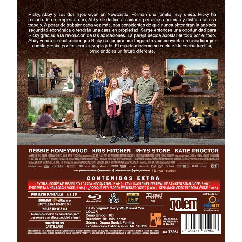 Lo Sentimos, Te Extra&ntilde;amos [blu-ray] (2019) image number null