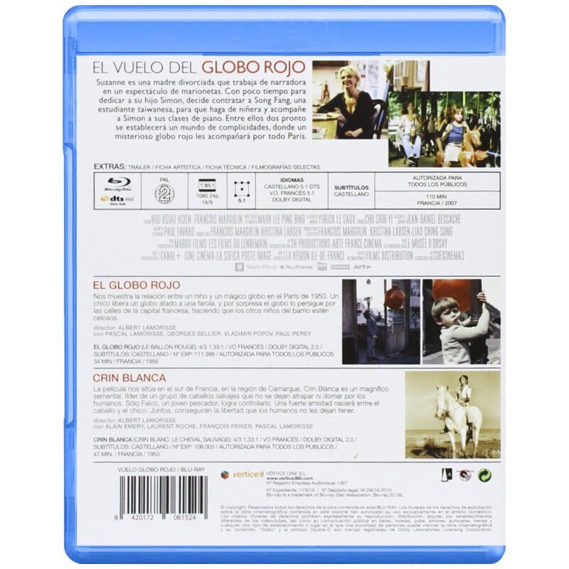 El Vuelo Del Globo Rojo [blu-ray] (2007) Le Voy... image number null