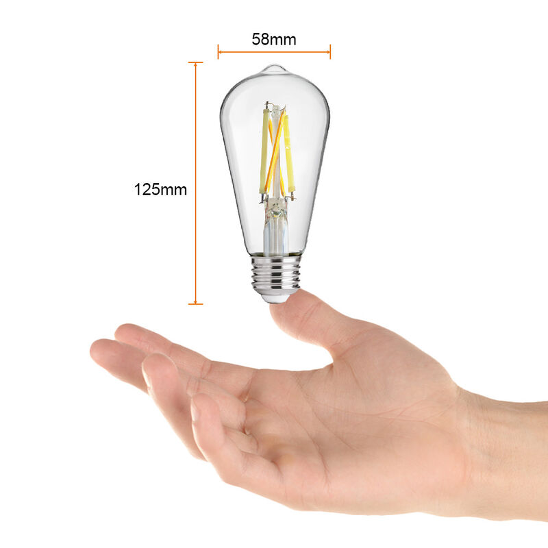 Foco Vintage LED Inteligente ST64 WiFi 5.5 W, L... image number null