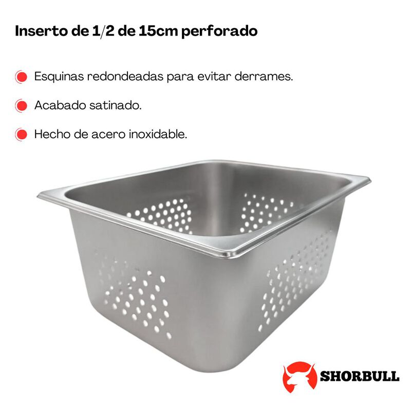 Inserto Perforado De Acero Inoxidable De 1/2 De... image number null