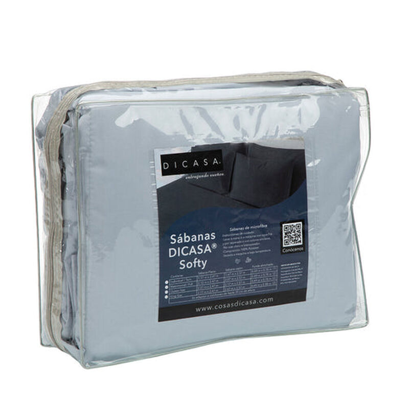 Juego de S&aacute;banas King Size Softy Platino image number null