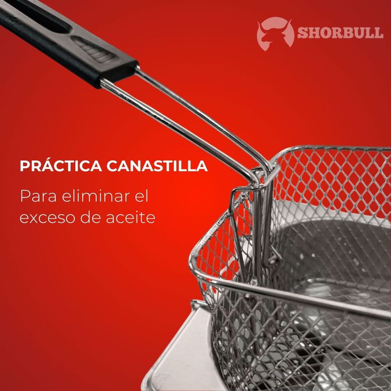 SHORBULL - Freidora  De Aceite, Capacidad De 4L... image number null