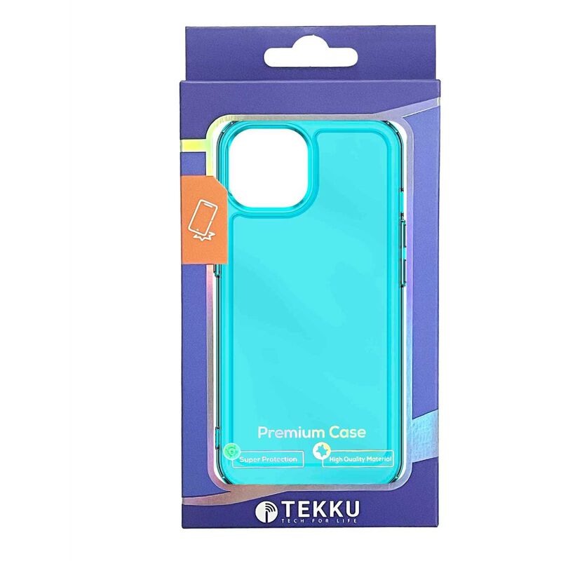 Funda Tekku Tpu Rugged Para Iphone 15 Azul Tran... image number null