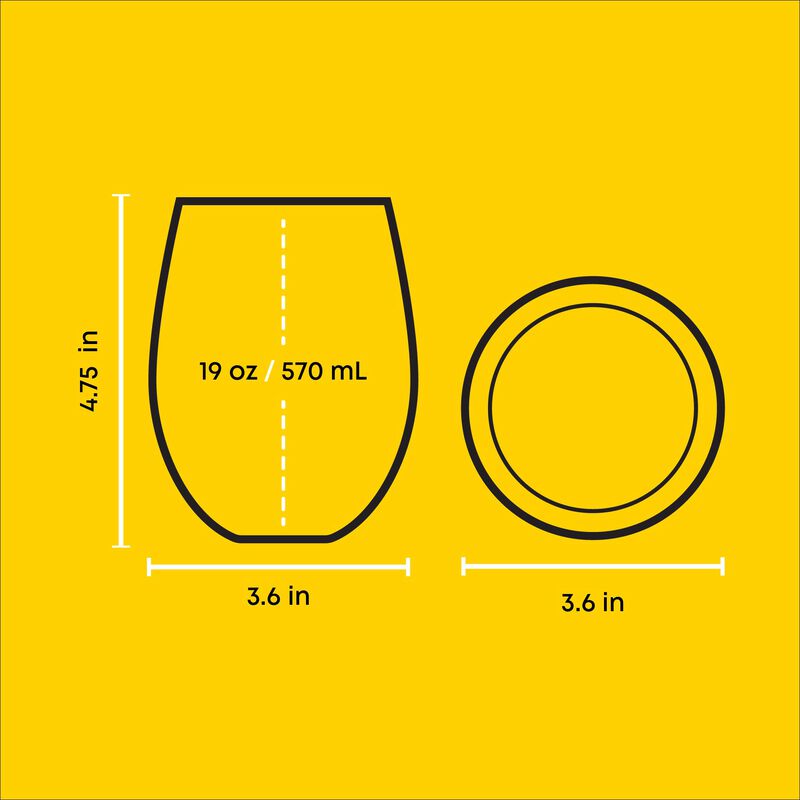 Vasos De Bebida Joyjolt 570 ml Juego De 4 Winni... image number null