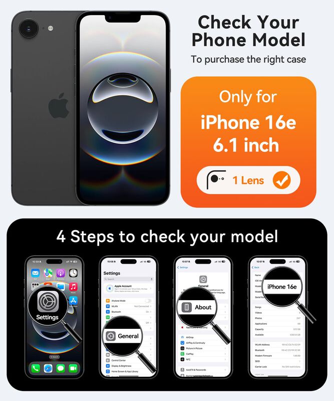 Funda Magn&eacute;tica Canshn Para Iphone 16e A Prueba... image number null