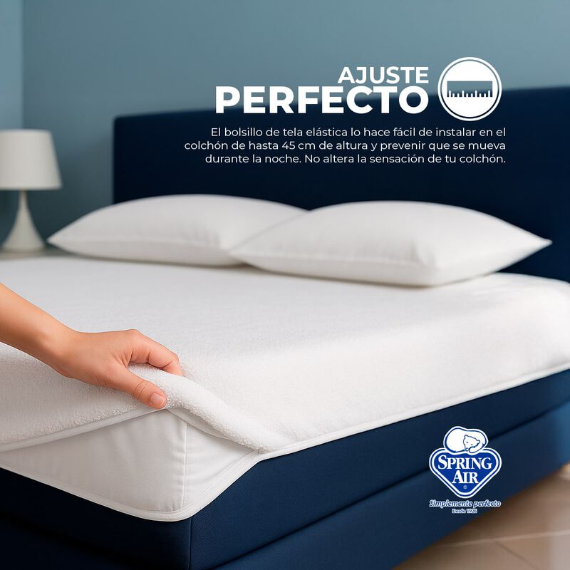 Spring Air Cubre Colchon Queen Size Towel-Tech,... image number null