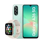 Combo Samsung Galaxy A26 5G 8+256 GB  Verde + Smartwatch FT50