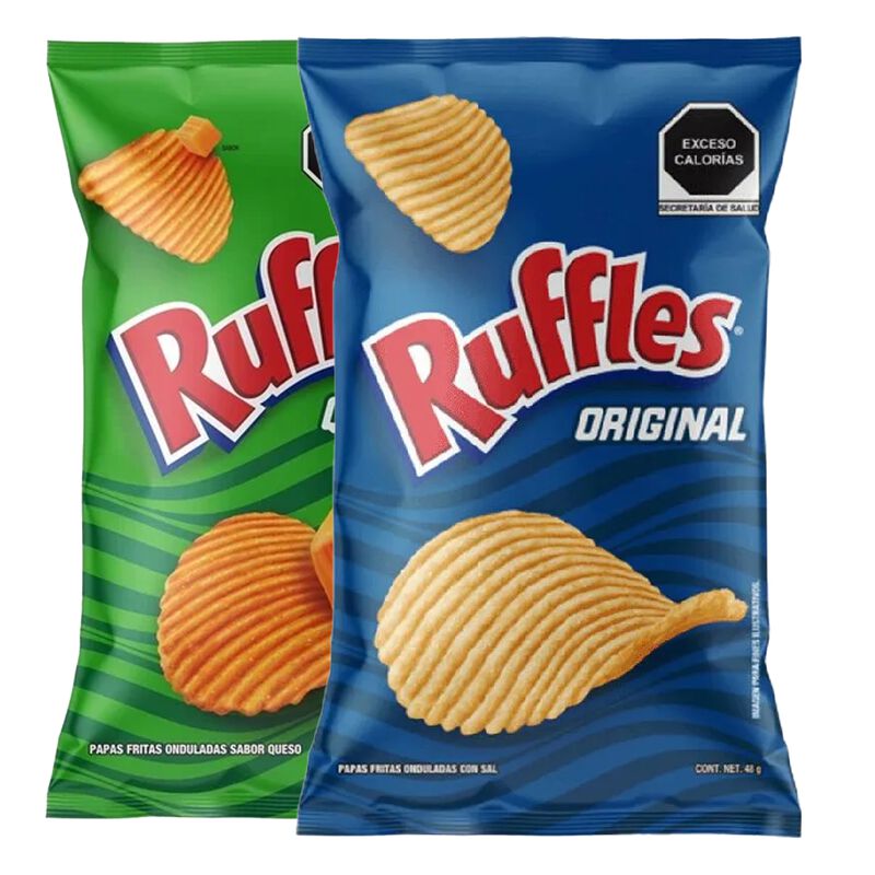 Ruffles Queso Chico 48 G + Ruffles Sal Chico 48... image number null