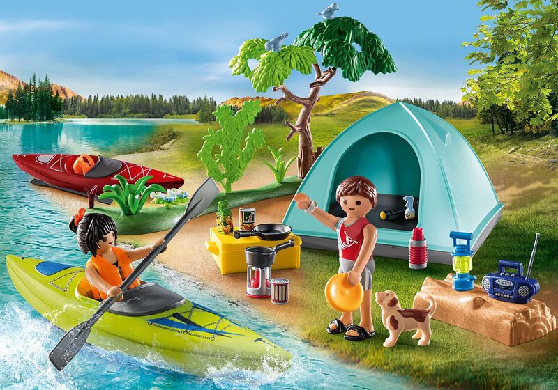 Toy Playmobil Para Acampar Con Kayaks Para Ni&ntilde;o... image number null