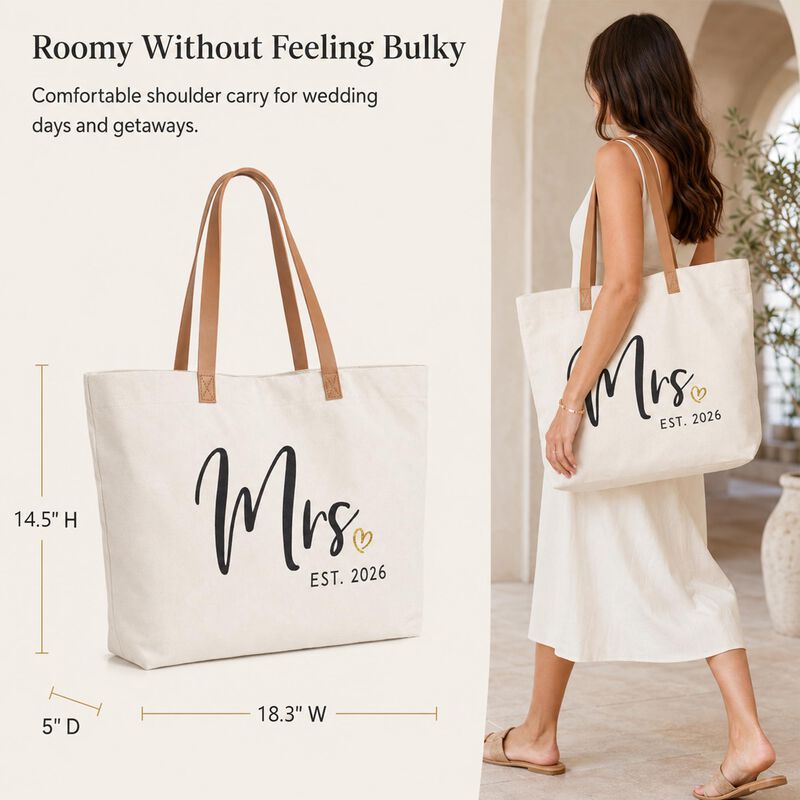 Bolso Tote Elegantpark Mrs Est 2026 Con Juego D... image number null