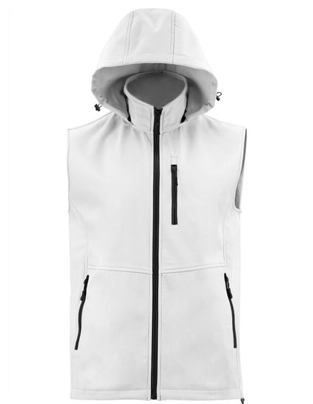 Chaleco Con Gorro Desmontable Cuello Alto Blanc... image number null