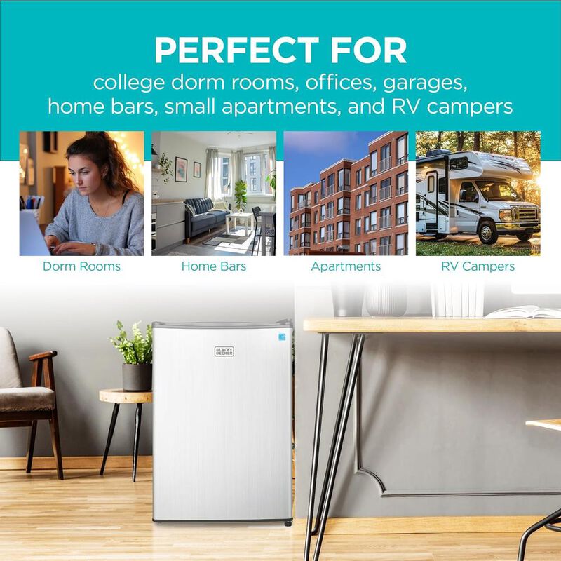 Black+decker Bcrk25v Compact Refrigerator Energ... image number null