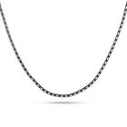 Cadena Plata Gris 925 Con Piedras De Color
