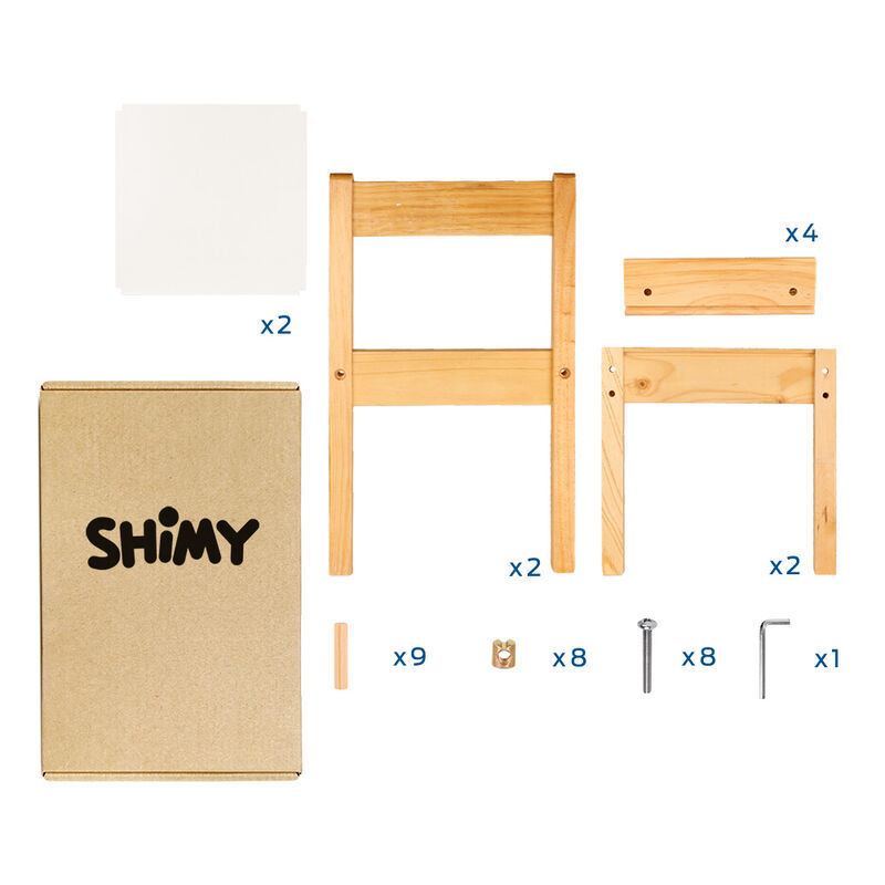 Sillas para Niños de Madera para Mesita Montess... image number null
