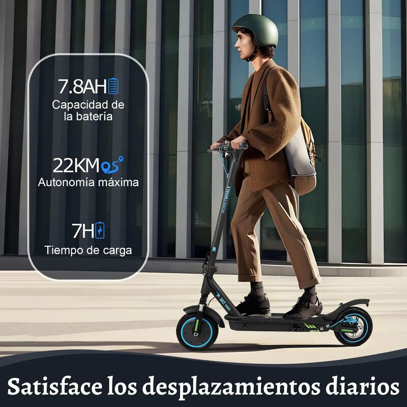 Scooter El&eacute;ctrico Honey Whale M2-Max Gris image number null