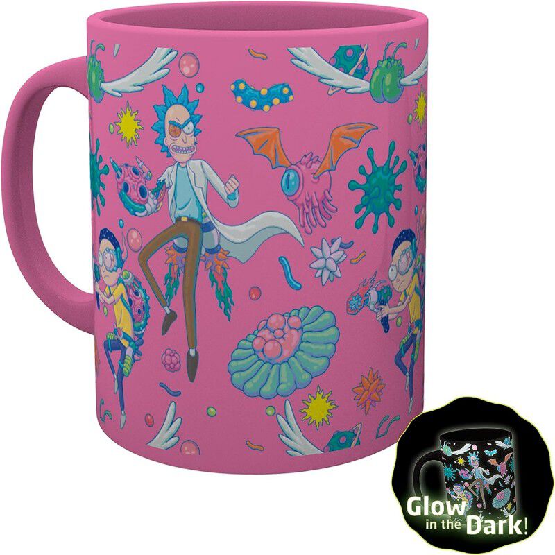 Set Regalo Rick & Morty Taza 285 mls + Vaso Cri... image number null