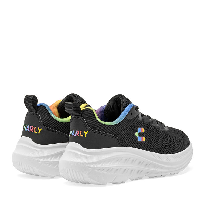 Charly Tenis Deportivo Para Mujer Negro Cod 129... image number null