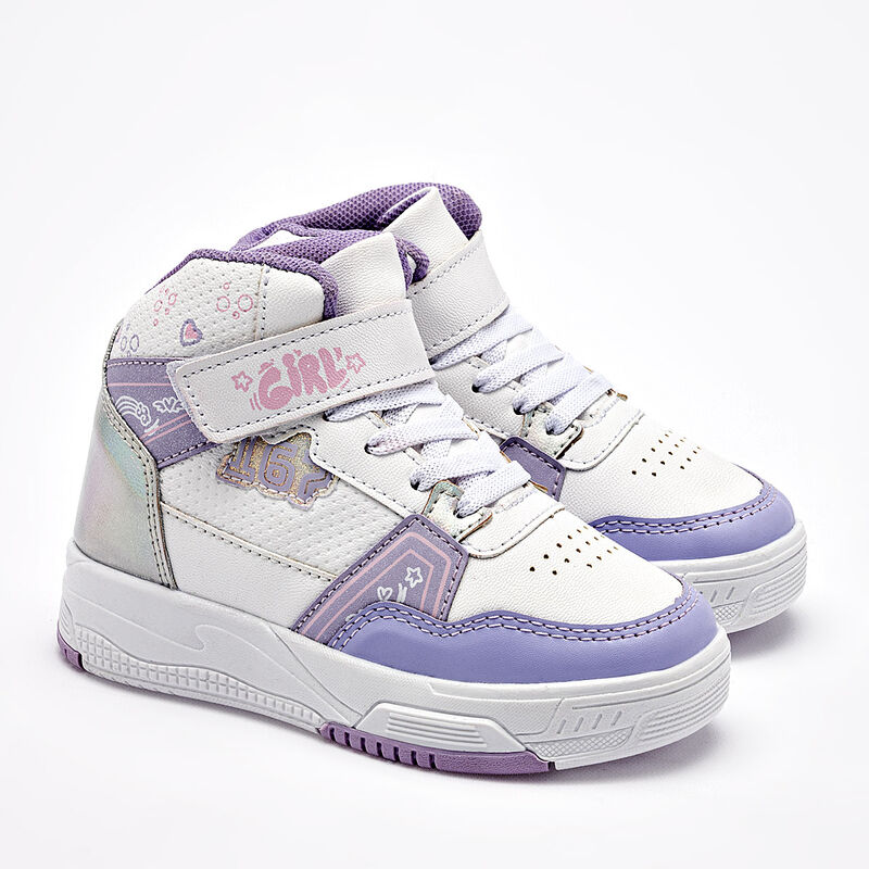 Lux-10 tenis para BEB&Eacute; blanco lila plata cod 14... image number null