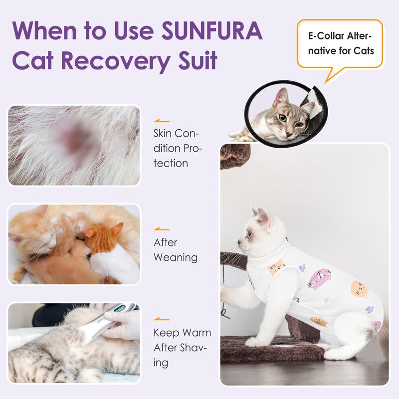 Traje De Recuperaci&oacute;n Para Gato Sunfura &ndash; Mono ... image number null