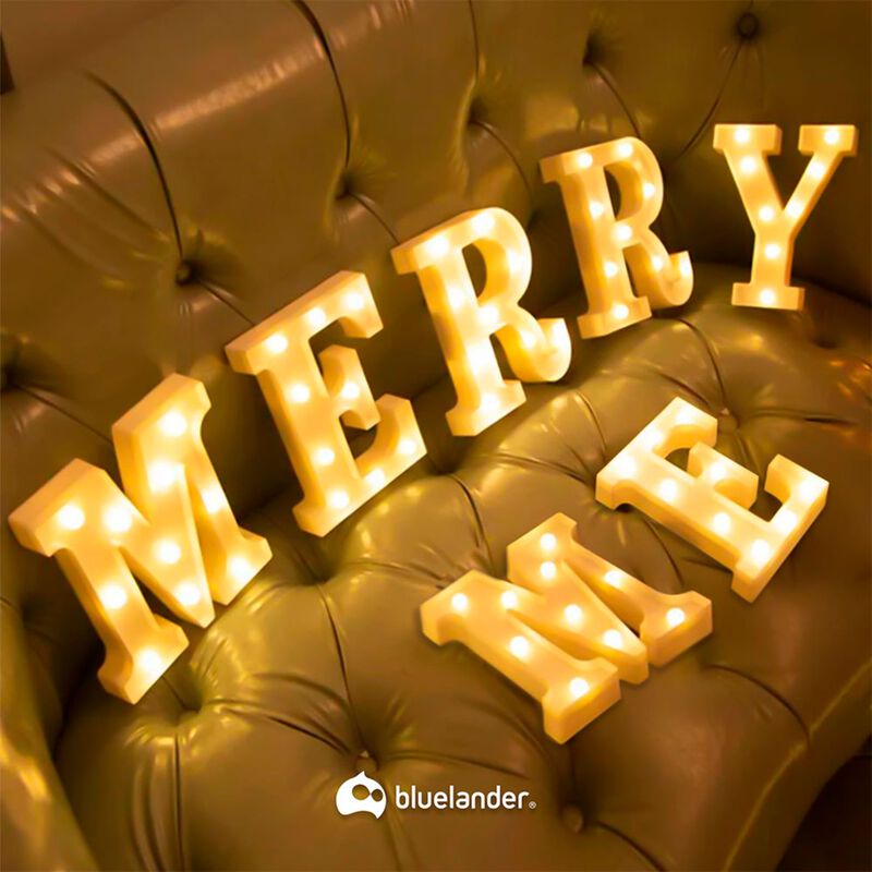 Letra Decorativa Iluminada de LED Letra R Blanc... image number null