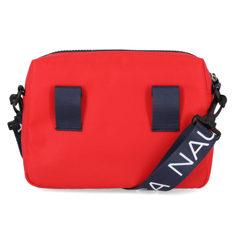 Bandolera Nautica Puf De Nylon Rojo Para Mujer image number null