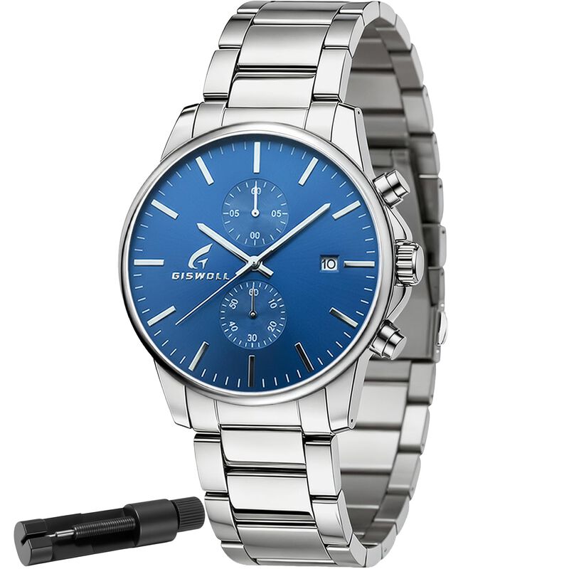 Reloj Giswoll Cron&oacute;grafo De Acero Inoxidable 14... image number null