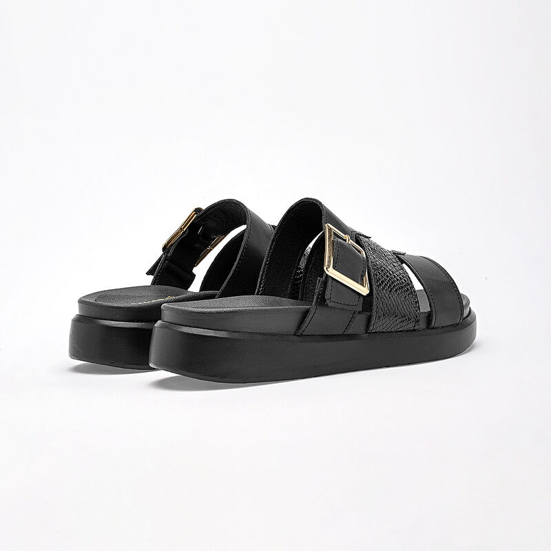 Moramora sandalia piso para mujer negro cod 140... image number null