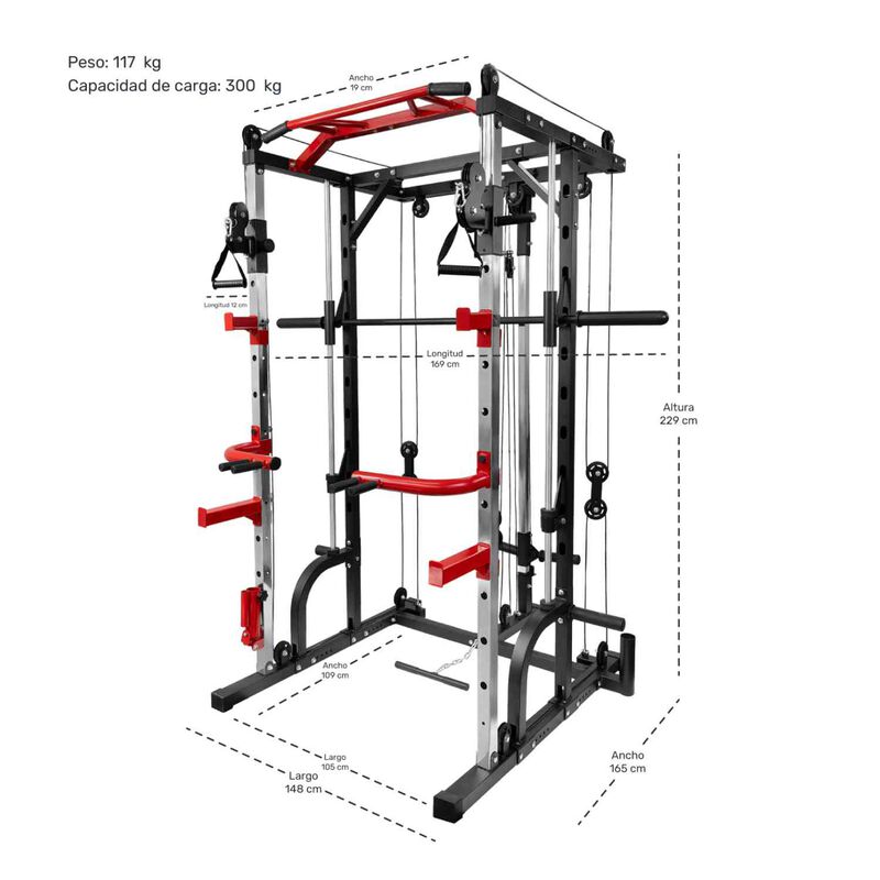 Jaula Smith Gimnasio Multifuncional Power Rack ... image number null