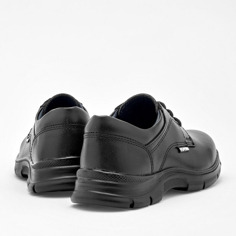 Yuyin Zapato Escolar De Piel Para Mujer Negro C... image number null