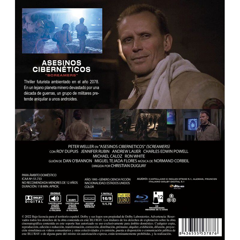 Asesinos Cibern&eacute;ticos [blu-ray] (1995) Screamer... image number null