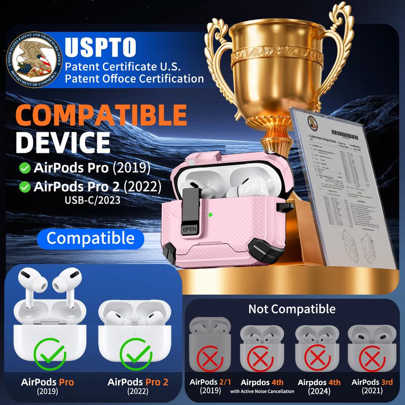 Estuche Inesore Rosa Para Airpods Pro 1&ordf;/2&ordf; Gen... image number null