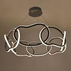 Candil De Led Colgante Aros Redondo Dorado