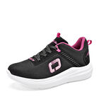 Lady One tenis para mujer negro fucsia cod 140503-E