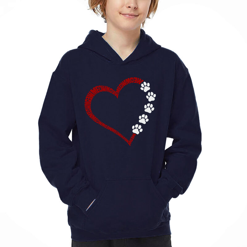 Sudadera Con Capucha Word Art Para Ni&ntilde;o - Meow ... image number null