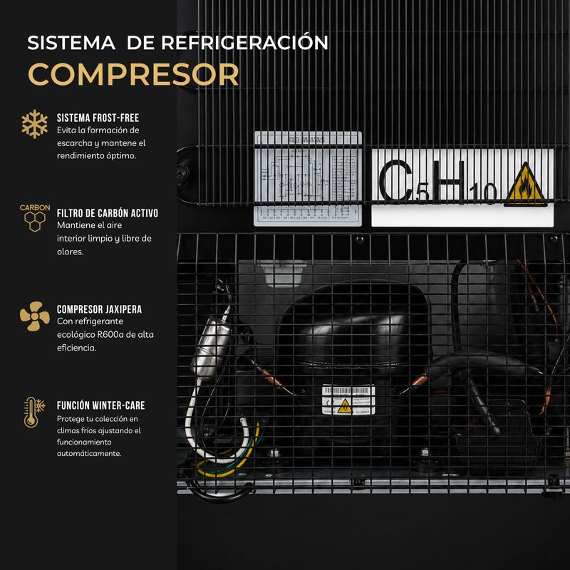 Cava De Vinos Refrigerador Enfriador Para 165 B... image number null