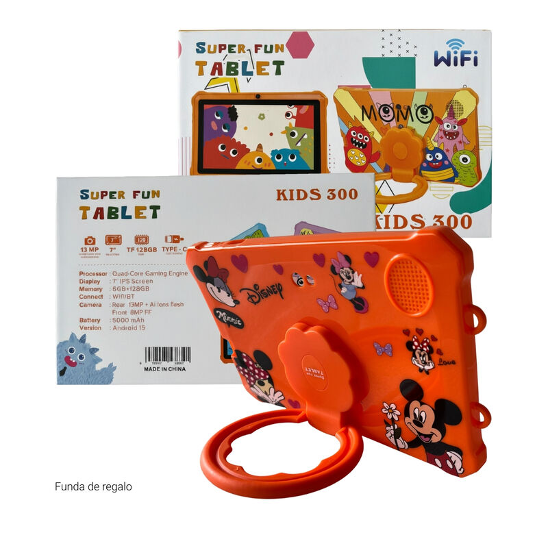 Tableta Kidsone K300 7" 6+128 Gb Wifi + 1 Funda... image number null