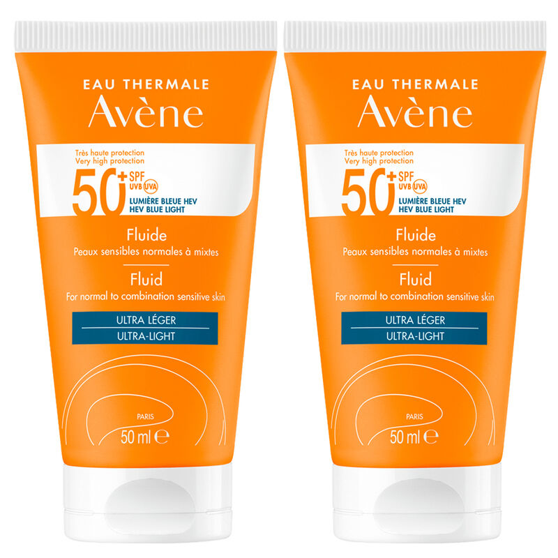 2 Protectores Solar Av&egrave;ne Fluido Fps 50+ 50ml image number null